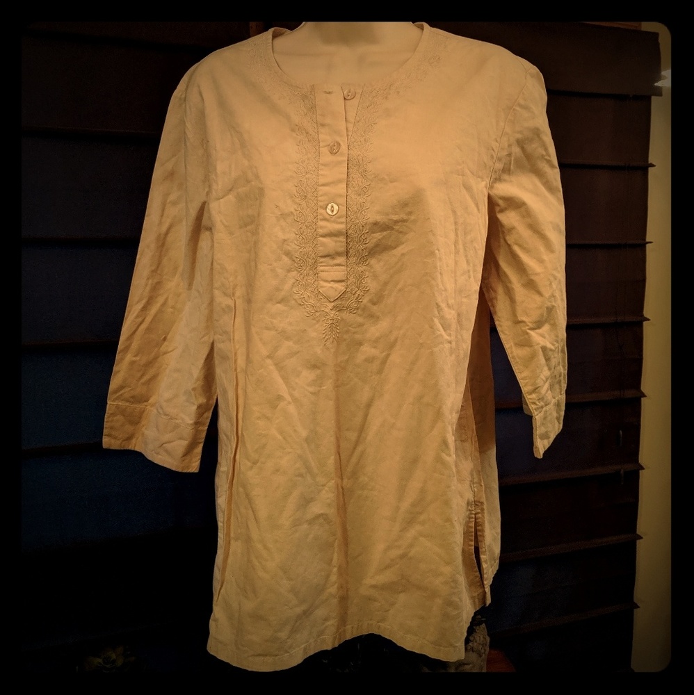 3 for $20 Blair beige 3/4 sleeve tunic size medium